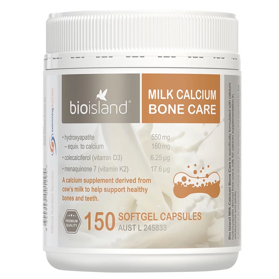 bio island - 天然液体乳钙胶囊 青少年成人老人 150粒